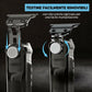 ✂️🧔  50% di sconto – Lussuoso set di cura professionale 3 in 1 ⚡🔋:  T-Klingen-Trimmer, Folienraserer, Nasenhardtrimmer – LED-Display, USB-Charge – perfetto per il rasuramento in viaggio e a secco.