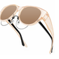 👓 SCONTO DEL 50% IN QUESTO MOMENTO! ⚡ Occhiali da sole oversize a occhio di gatto – Lenti polarizzate UV400, indossabili sopra gli occhiali da vista e dal design alla moda per donna ✨