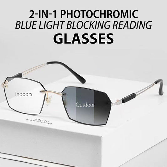 👓 50% DI SCONTO ORA! 🌟 Occhiali da Lettura Fotocromatici 2 in 1 – Correzione Vista + Filtro Luce Blu, Transizione Automatica & Leggeri da Indossare ☀️➡️🌙📦