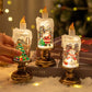 🎄Op batterijen werkende verlichte kerst sneeuwbol kaars🎄