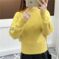 Maglia grossa in cashmere con ricamo floreale