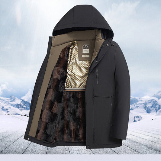 Cappotto invernale termico da uomo con cappuccio spesso - Parka caldo per il freddo ❄️🧥