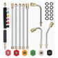 Set di bacchette per la pulizia ad alta pressione da 4000 PSI (10 PCS)