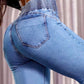 ⏳ Offerta Speciale a Tempo Limitato ⏰ Jeans a Zampa Elastici Donna – Vita Alta, Aderenza al Corpo e Stile Retrò ✨