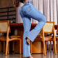 ⏳ Offerta Speciale a Tempo Limitato ⏰ Jeans a Zampa Elastici Donna – Vita Alta, Aderenza al Corpo e Stile Retrò ✨