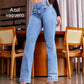 ⏳ Offerta Speciale a Tempo Limitato ⏰ Jeans a Zampa Elastici Donna – Vita Alta, Aderenza al Corpo e Stile Retrò ✨