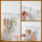 🧺 Acquista 1 e ricevi 1 gratis 🔥! Appendino a parete a forma di S senza fori – ganci regolabili, montaggio senza tracce e conservazione versatile – perfetto per cucina, bagno e ingresso 🏠✨
