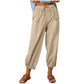 💓SCONTO DEL 60%!💞 Pantaloni da donna a gamba larga e dritta – Cotone e lino traspiranti, vestibilità aderente e tasche pratiche 👖