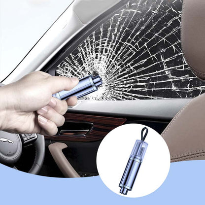 🚙SCONTO DEL 50% ORA! Rompivetro e tagliacinture di emergenza per auto – Strumento portatile 2 in 1 per l'uscita dal veicolo, martello di sicurezza per il soccorso in caso di incidente