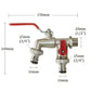 🚰 SCONTO DEL 50% IN QUESTO MOMENTO! 💧 Rubinetto da giardino universale in acciaio inossidabile a doppia uscita – Valvole indipendenti, resistente e facile da installare ✨