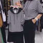 💥CALDO SALE 2025💥Set donna top a righe e pantaloni tinta unita