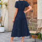 🔥Sconto del 50%👗Abiti lunghi casual estivi da donna a maniche corte con scollo a V