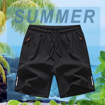 🔥 Vendita calda 70% di sconto 🥰  Shorts estivi elastici da uomo 💎 Tasche traspiranti, con cerniera e stretch fit 🩳❄️