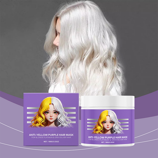 Maschera per capelli viola anti-ingiallimento 💜 Dite addio ai riflessi rossi! 💜