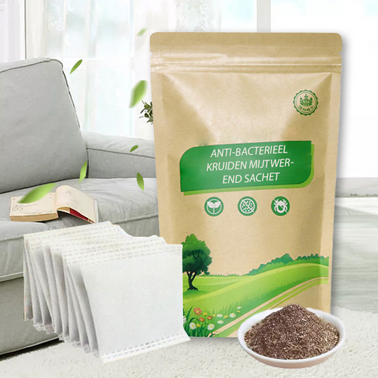Bustina alle erbe antibatterica e repellente contro gli acari