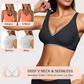 🍃Saldi estivi 55% di sconto⏰Reggiseno senza ferretto, senza cuciture, con scollo profondo a V e effetto push-up