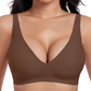 🍃Saldi estivi 55% di sconto⏰Reggiseno senza ferretto, senza cuciture, con scollo profondo a V e effetto push-up