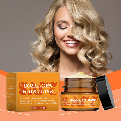 Maschera per Capelli al Collagene per Capelli Secchi e Danneggiati