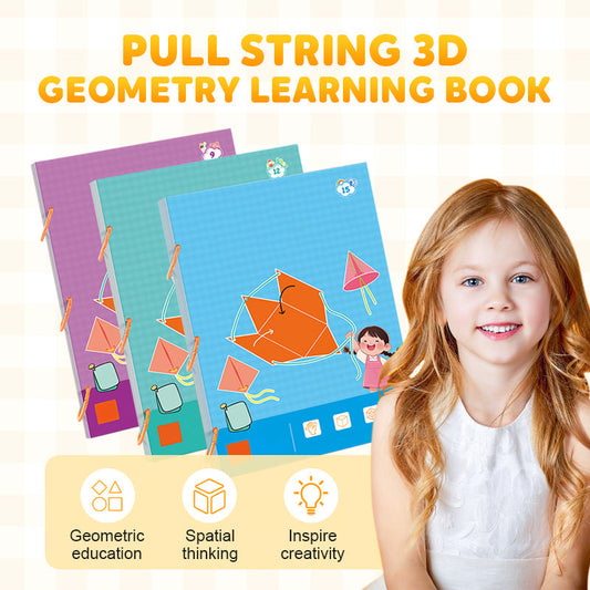 🥰Non preoccuparti più per lo studio.🚀Libro di apprendimento della geometria 3D con la corda da tirare