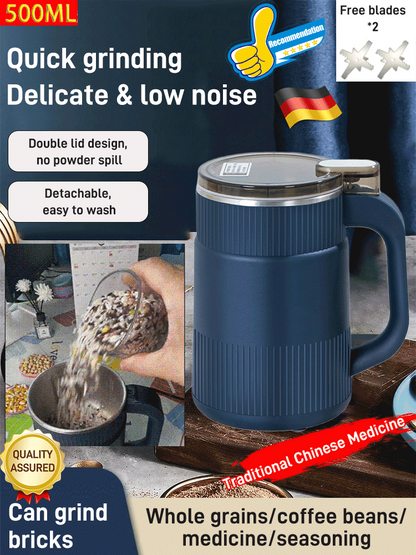 ⚙️ 60% DI SCONTO! 🎉 Macinino Domestico per Polveri – Compatto, Potente & Facile da Pulire 🧂📦