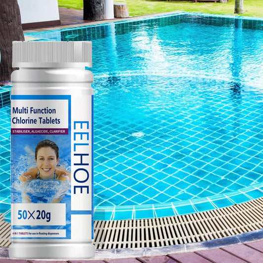 Pastiglie di cloro per la pulizia della piscina - Controllo delle alghe e chiarificazione dell'acqua