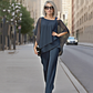 ⏳Sconto a tempo limitato del 50%⏰Top in chiffon irregolare da donna e pantaloni a zampa 2 pezzi👚👖