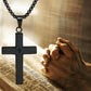 Collana con ciondolo a croce in acciaio inossidabile per uomo e donna