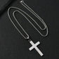 Collana con ciondolo a croce in acciaio inossidabile per uomo e donna