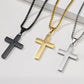 Collana con ciondolo a croce in acciaio inossidabile per uomo e donna