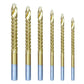 Titanio Punte Elicoidali Set  (6 PZ)