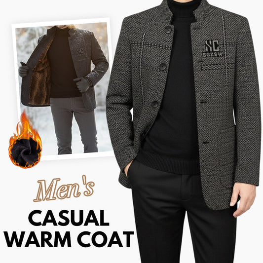Cappotto corto da uomo casual e caldo