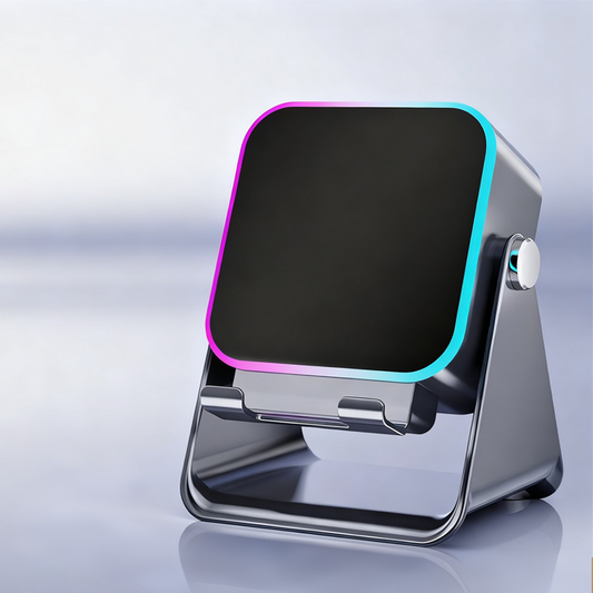 🔊 50% DI SCONTO! ✨ ALTOPARLANTE 5-IN-1 - Bluetooth, Carica ad Induzione & Supporto Regolabile, Suono HD 20W con Luci RGB, Perfetto per Casa e Ufficio 🎶📱