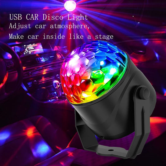 Luce Magica a Palla da Discoteca Rotante e Colorata