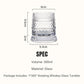 Bicchiere da whisky girevole a 360°