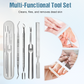 Set di Strumenti per Manicure e Pedicure in Acciaio Inossidabile
