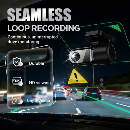 Mini dash cam HD con visione notturna