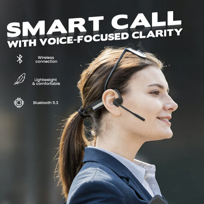 Auricolari a Conduzione Aerea, Cuffie Bluetooth Wireless Open-Ear con Microfono