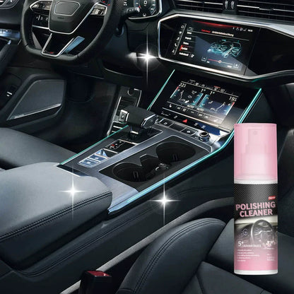Detergente lucidante per interni auto