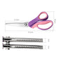 🔥SALDI CALDI 50% DI SCONTO🎁✂️ Forbici a zig‑zag – Acciaio inox, manici ergonomici imbottiti – Perfette per cucito, trapunte e scrapbooking! 🧵💨