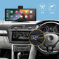 📢Schermo CarPlay portatile e wireless per auto – Senza cavi, installazione senza necessità di sostituire l’autoradio di serie – Display touch da 7″, compatibile con iPhone e Android Auto, comando vocale e navigatore – Plug-and-play sul cruscotto