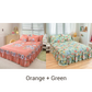 🔈🔈 OFFERTA LAMPO - SCONTO DEL 50% ⚡ Set di 3 Gonne da Letto con Volant 🛏️ – Stampa Floreale & Design a Doppio Strato!