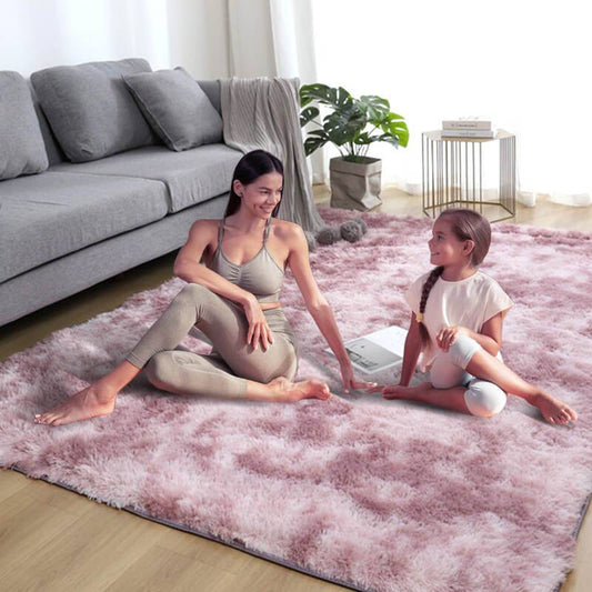 Tappetino in peluche con sfumature di colore