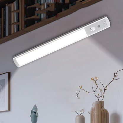 Barra luminosa con sensore di movimento magnetico e indicatore della batteria