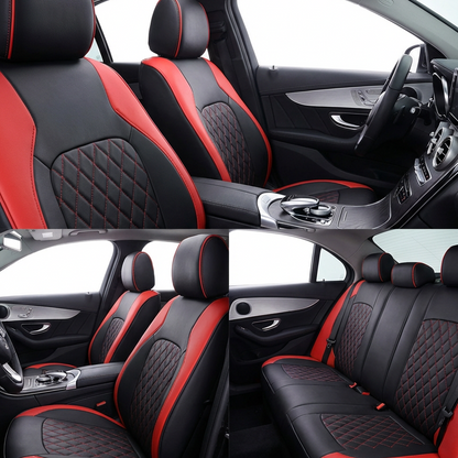 Set di coprisedili auto universali in ecopelle da 9 pezzi