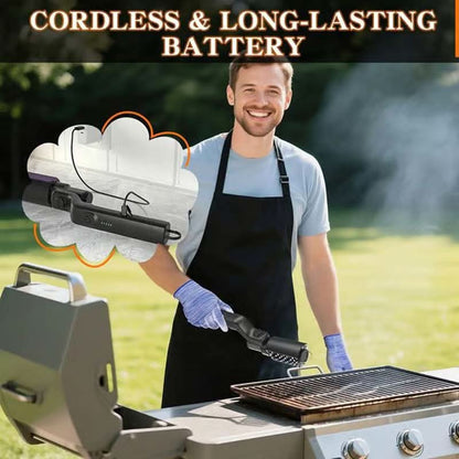 ✨ Spazzola elettrica senza fili per barbecue! ✨