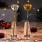 🌹Set di rose artificiali in cristallo con vaso