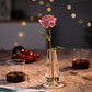 🌹Set di rose artificiali in cristallo con vaso