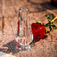 🌹Set di rose artificiali in cristallo con vaso