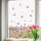 💐 Saldi Caldi per il Nuovo Anno 💞 Adesivo da Finestra con Bouquet Floreale Colorato 🖼️ (Tagliabile su misura)
