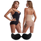 Body modellante con reggiseno | snellente arricciato - vita regolabile